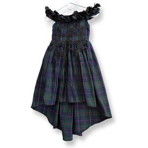 Trish Scully NWT Belle Gown Blackwatch Tartan Plaid Christmas Holiday Dress  6